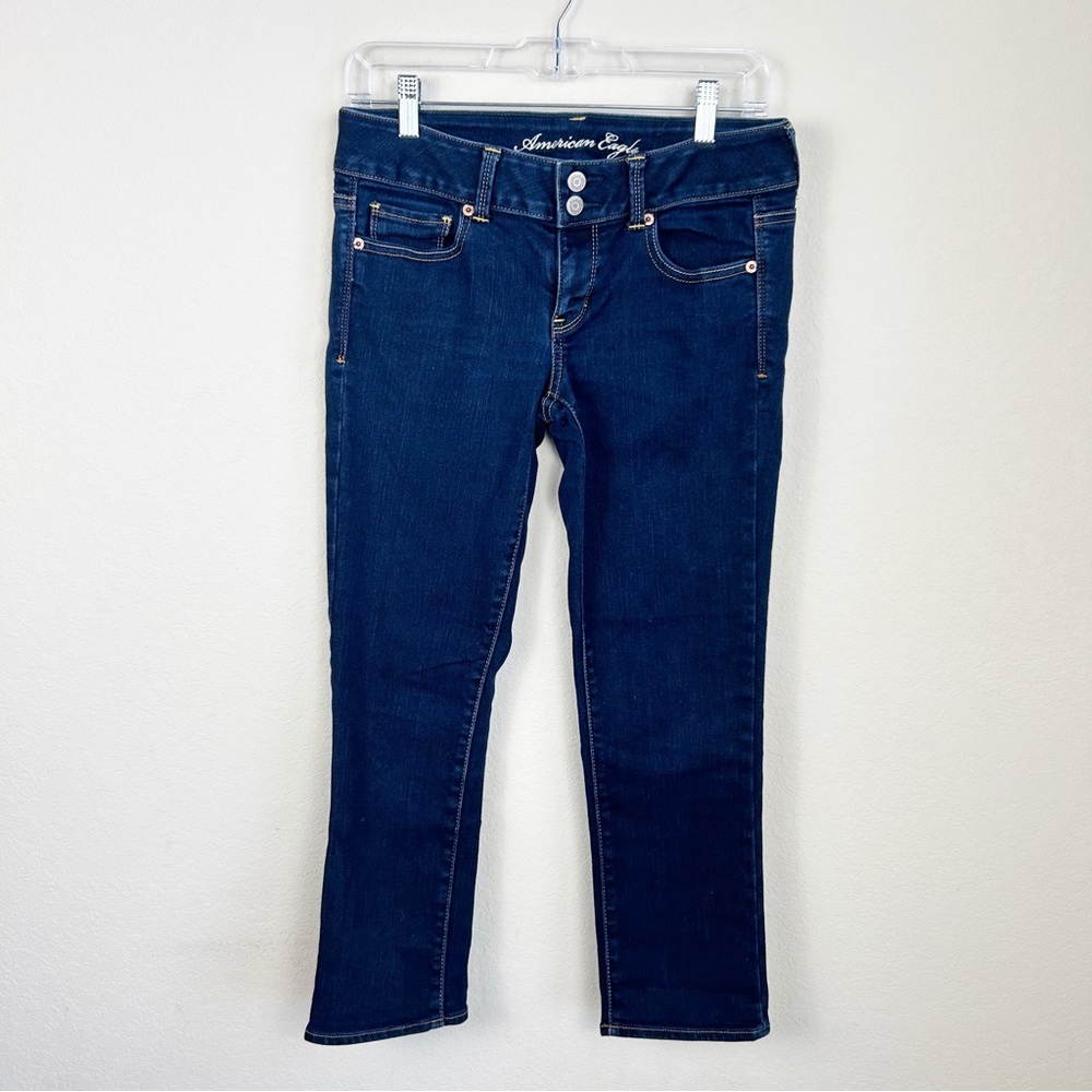 American Eagle Y2K Low Rise Artist Capri Jeans Size 8